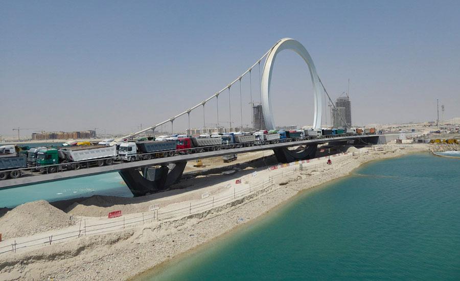 Lusail Marine Bridge Loadtest